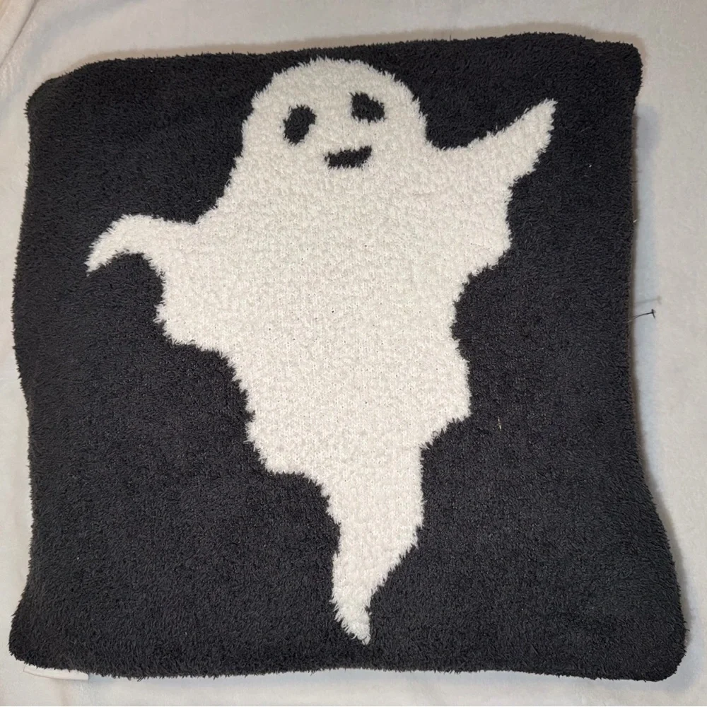 Novogratz Ghost Down Sherpa Pillow - Grey White
